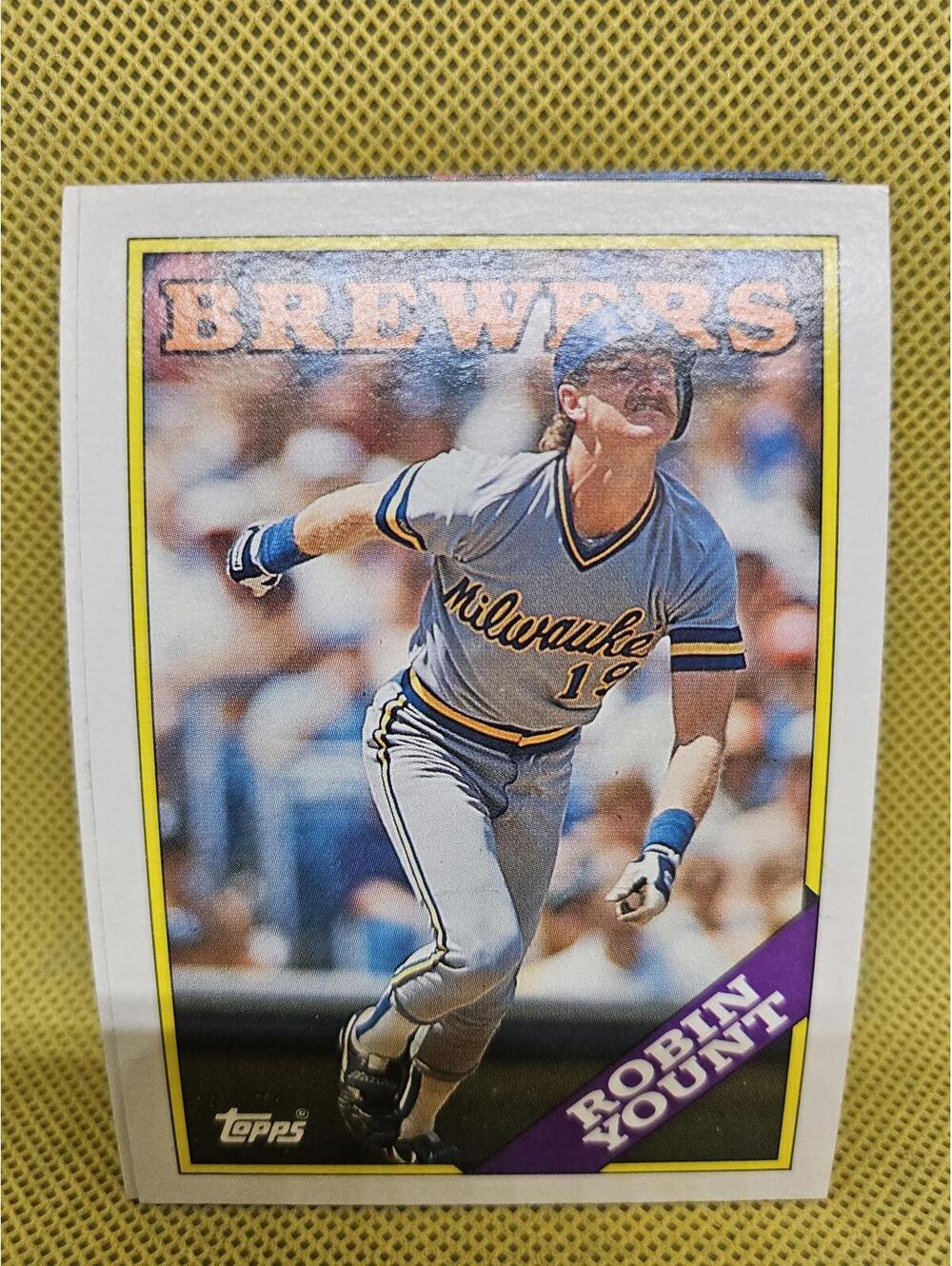 Robin Yount - HOF - 1988 Topps #165 - Brewers - RAW Mint - Picture 1 of 2